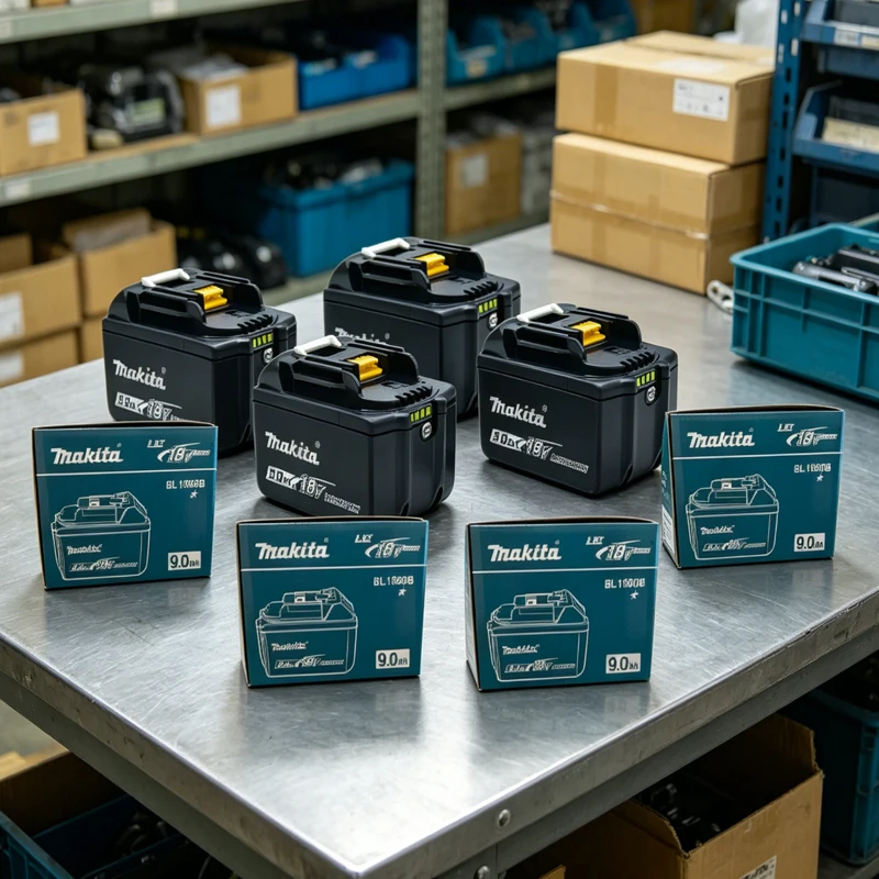 

Makita 100% Original 18V 9Ah large capacity battery suitable for angle grinder Powerful Tool Battery +charger+electric drill