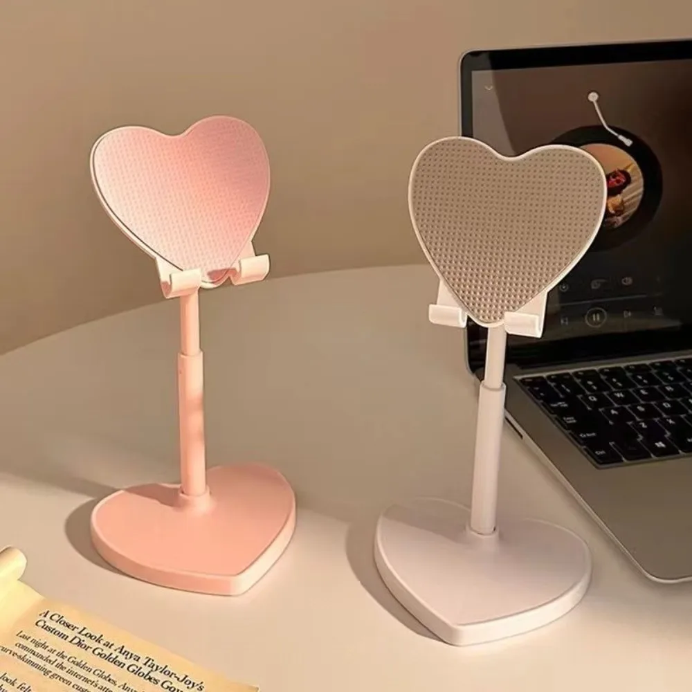 Multifunktionaler Telefonständer, ausziehbares Design, Liebesform-Design, Tablet-Ständer, verstellbarer, anhebbarer, faltbarer Live-Streaming-Ständer – Detail 5