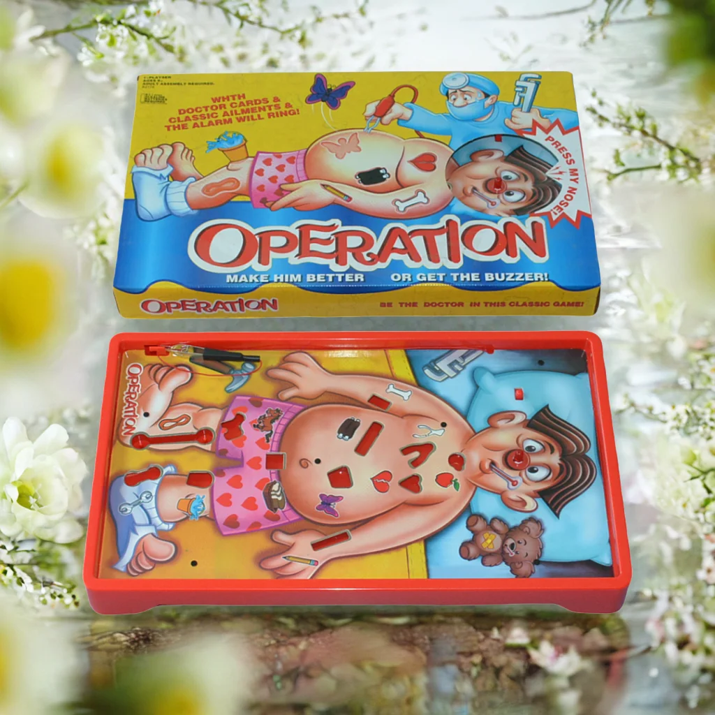 Operation, Simulated Rescue Game, Circuit Game, Imitation of a Doctor's Operating Table, Human Body Balance and Careful Interaction Game, Board Game, Suitable as a Gift, Suitable for Parties