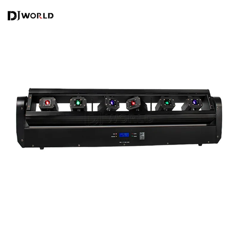 3000mW RGB 3in1 Luce a testa mobile 6 occhi Controller DMX Effetto scenico Bar DJ Disco Party Matrimonio Spot Fascio di illuminazione