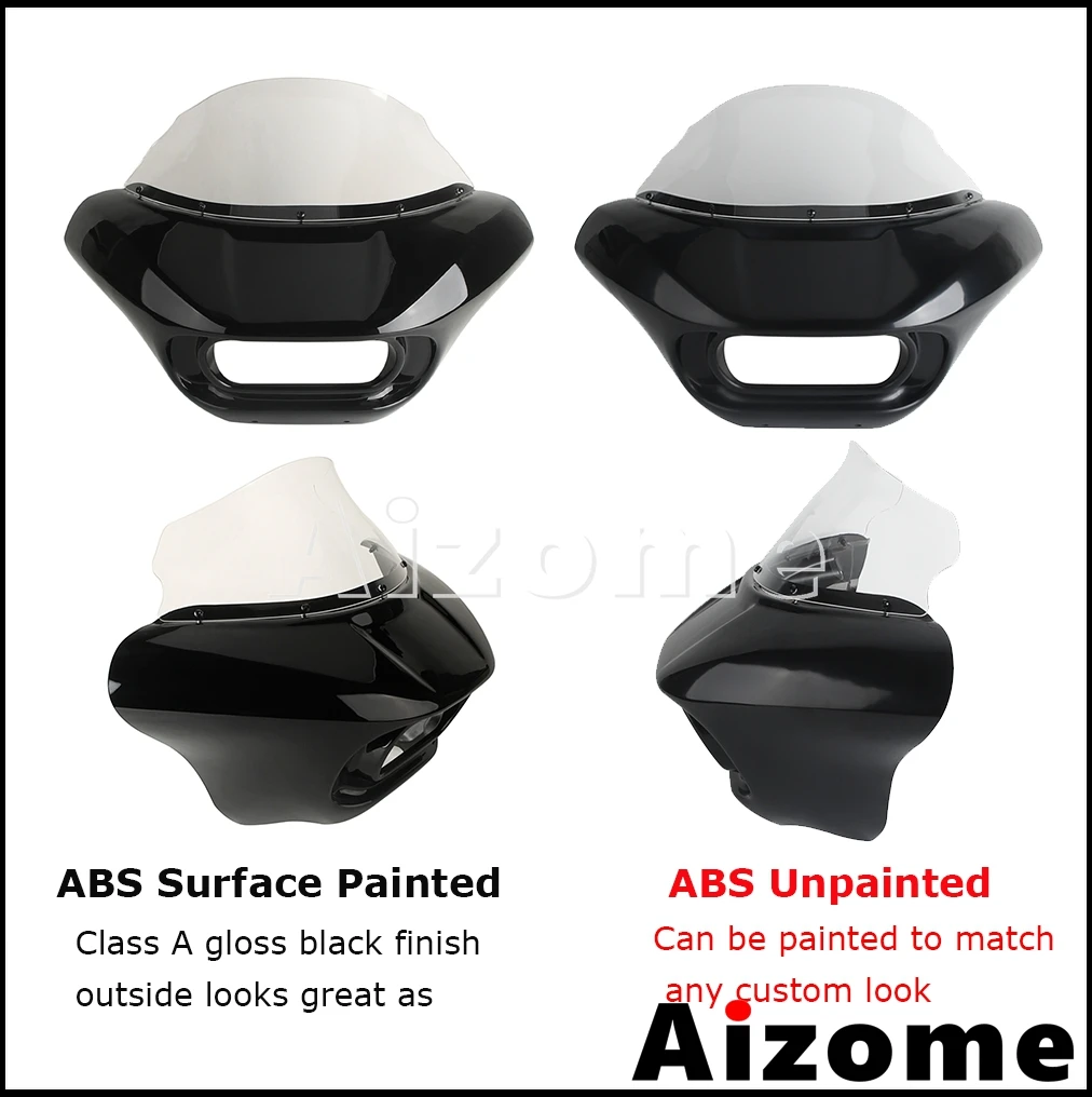 Shark Headlight Fairing Motorcycle Led Turn Signal Light DRL Fairing Wind Screen For Harley Softail Fat Bob FXFBS FXFB 2018-2025