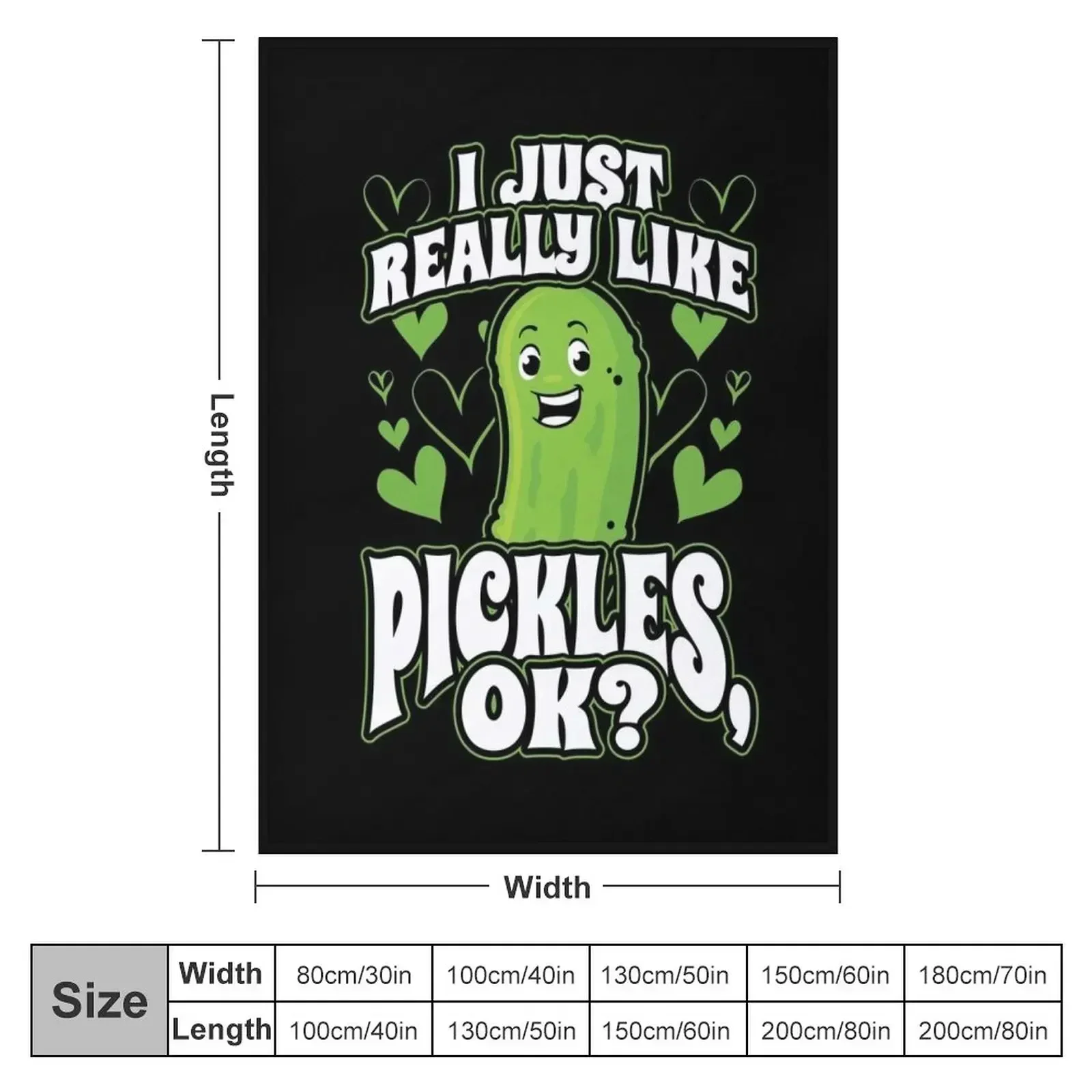 I Just Really Like Pickles OK Throw Blanket anime Soft Plush Plaid Heavy Custom warm winter Fashion Sofas Blankets
