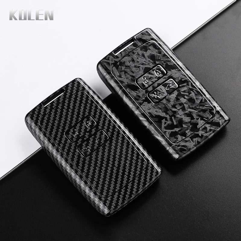 ABS Carbon Faser Stil Auto Schlüssel Fall Abdeckung Für Renault Captur Megane Talisman Espace Clio Zoe Koleos Scenic Arkana Dacia Sandero