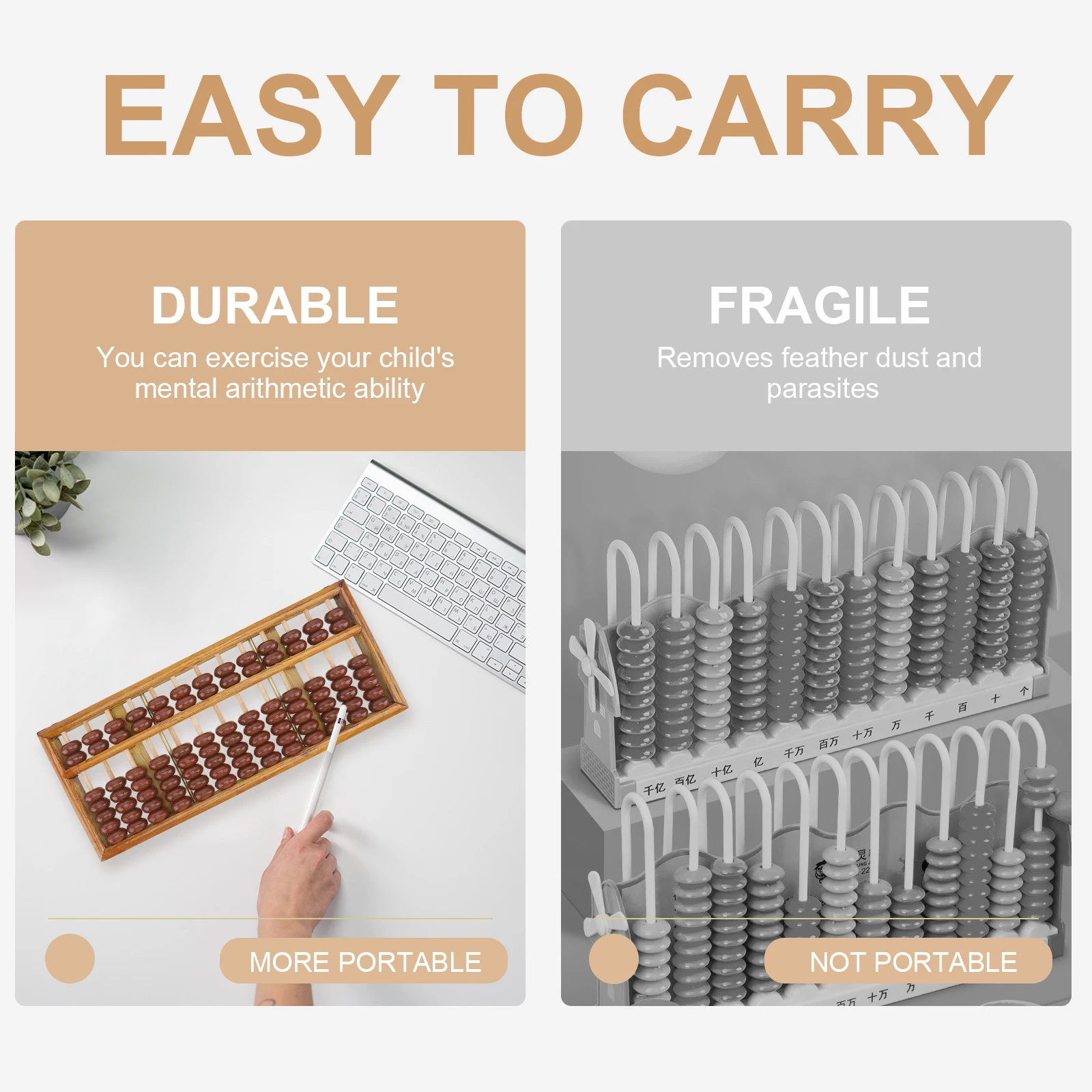 

1pc Children'S Rods Arithmetic For Kids Mental Math Mental Arithmetic Abacus Training Educational Tool Abacus Students