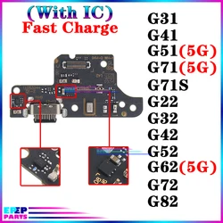 Usb Dock Charger Connector Ports for Motorola Moto G22 G32 G42 G52 G62 G72 G82 G31 G41 G51 G71S 5G Charging Board Module Flex