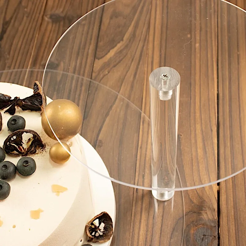 3 Tier Clear Acrylic Cake Stand for Dessert Display Multi Level Serving Tray Compatible with Home For Bakery Use