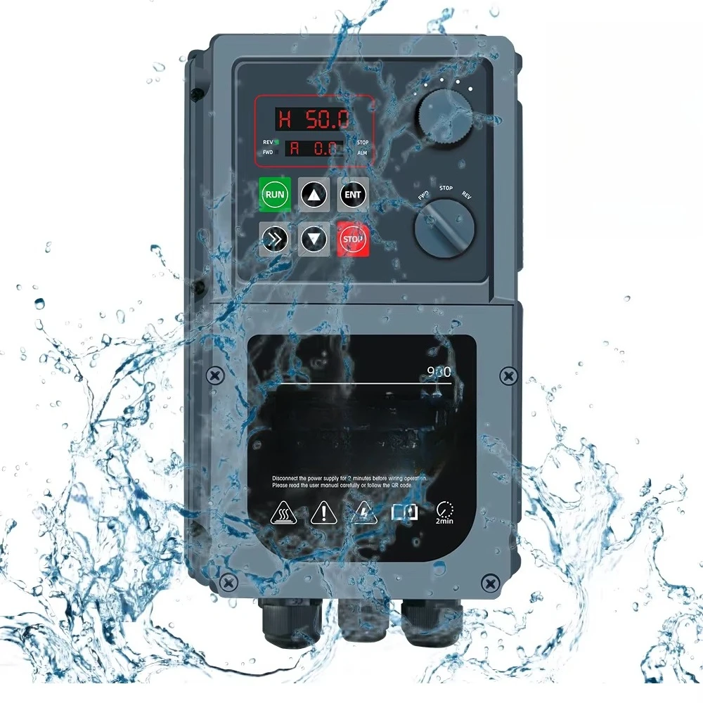 Factory Supply IP66 Waterproof VFD 2.2KW 3 Phase AC Drive Variable Frequency Inverter Motor Speed Controller for Pump Fan