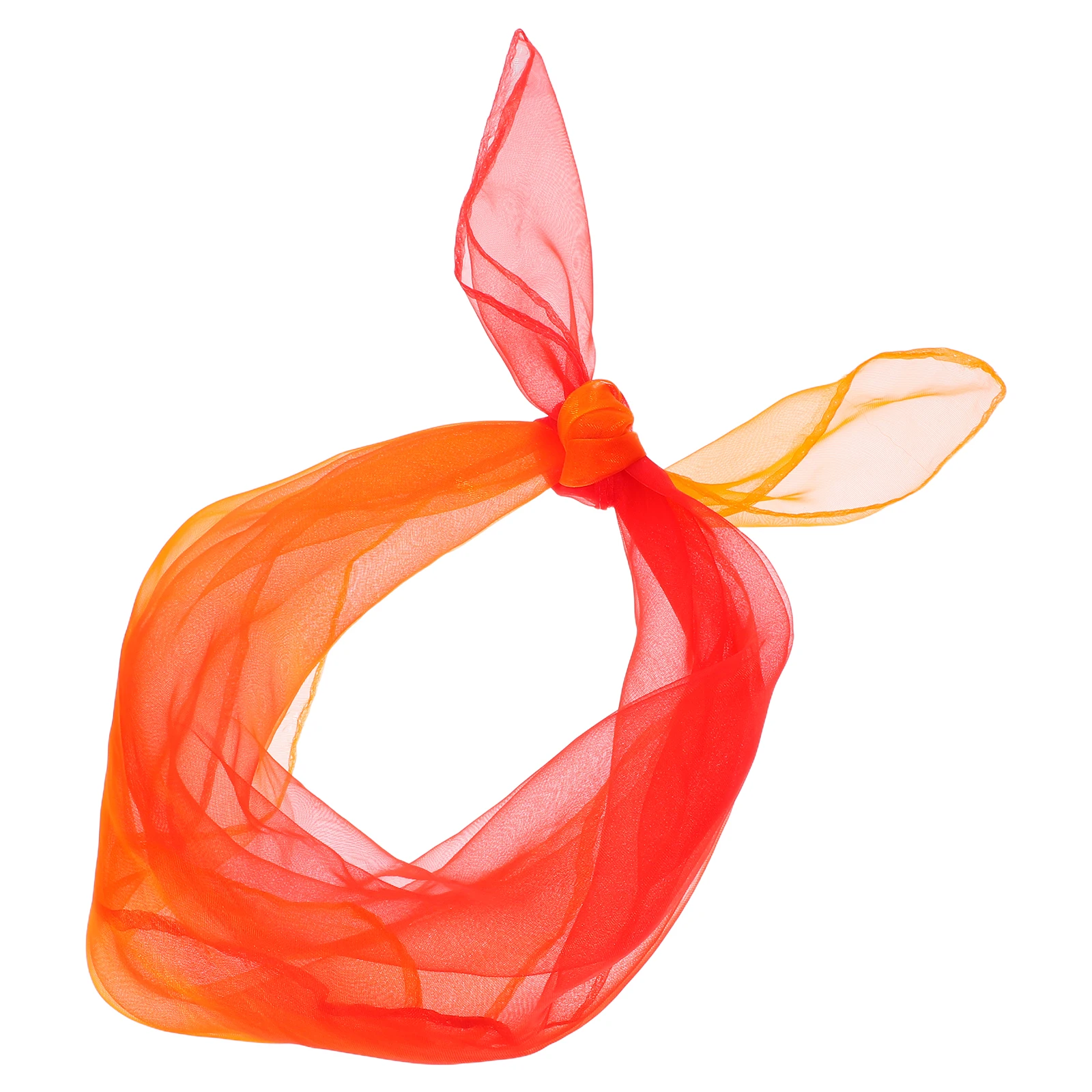 

Gradient Ramp Square Juggling Silk Dance Scarves Tricks Performance Props Accessories Movement Scarves Scarf by Inches (Orange &