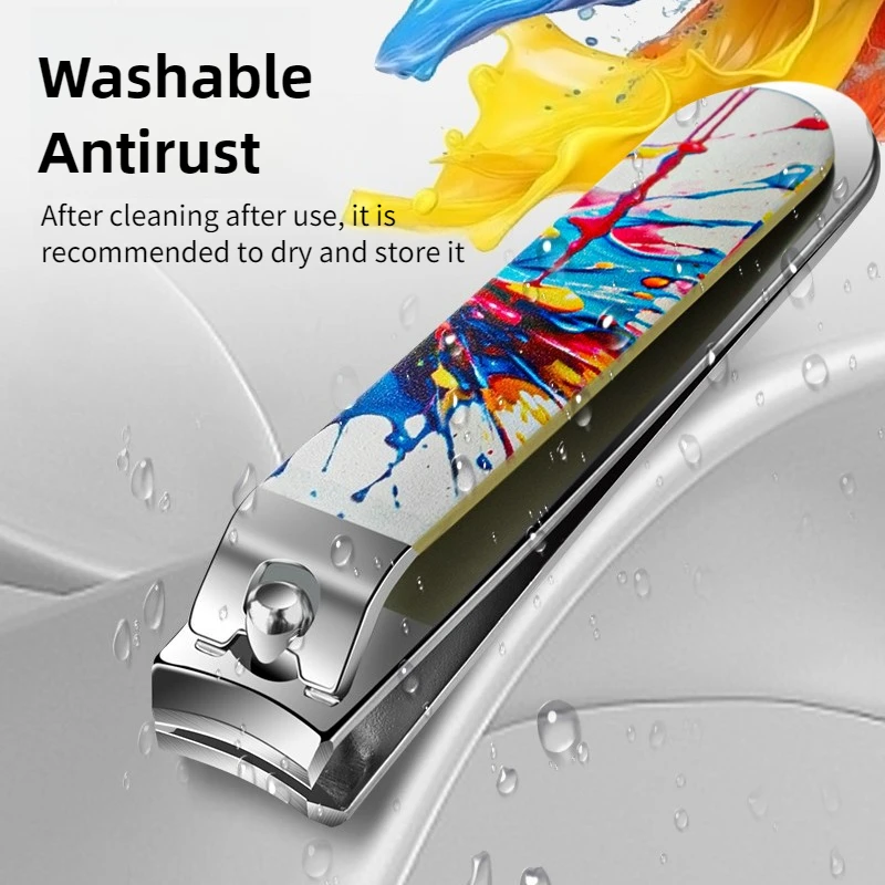 Conjunto clássico de cortador de unhas de aço inoxidável de 5/10 peças com saco de armazenamento PU, kit de preparação de unhas sem perfume, borda de lâmina côncava f