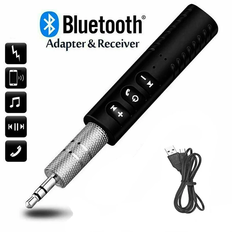 Bluetooth-Empfänger Wireless Transmitter Adapter 3,5-mm-Buchse für Auto Aux Audio Stereo Musik Kopfhörer Freis prec heinrich tung Adapter