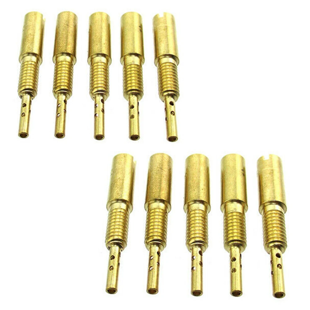 10Pcs Motorcycle Carburetor Main Jet Carburettor Main Nozzle Gauge Nozzle for Mikuni 34 HS40 HSR VM28/486 15-25 30-40