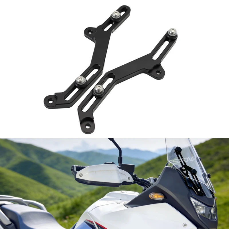 Motorcycle CNC Windscreen Adjusters Airflow Adjustable Windshield Bracket Fit For Honda XL750 Transalp 750 TRANSALP750 2023 2024