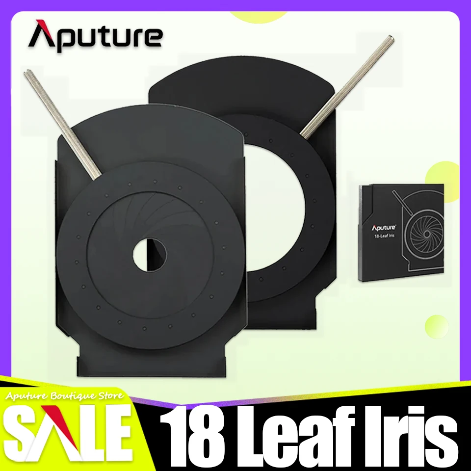 Aputure 18-Leaf Iris with Aluminum Alloy Construction for Spotlight Mount Studio Photography Accessories