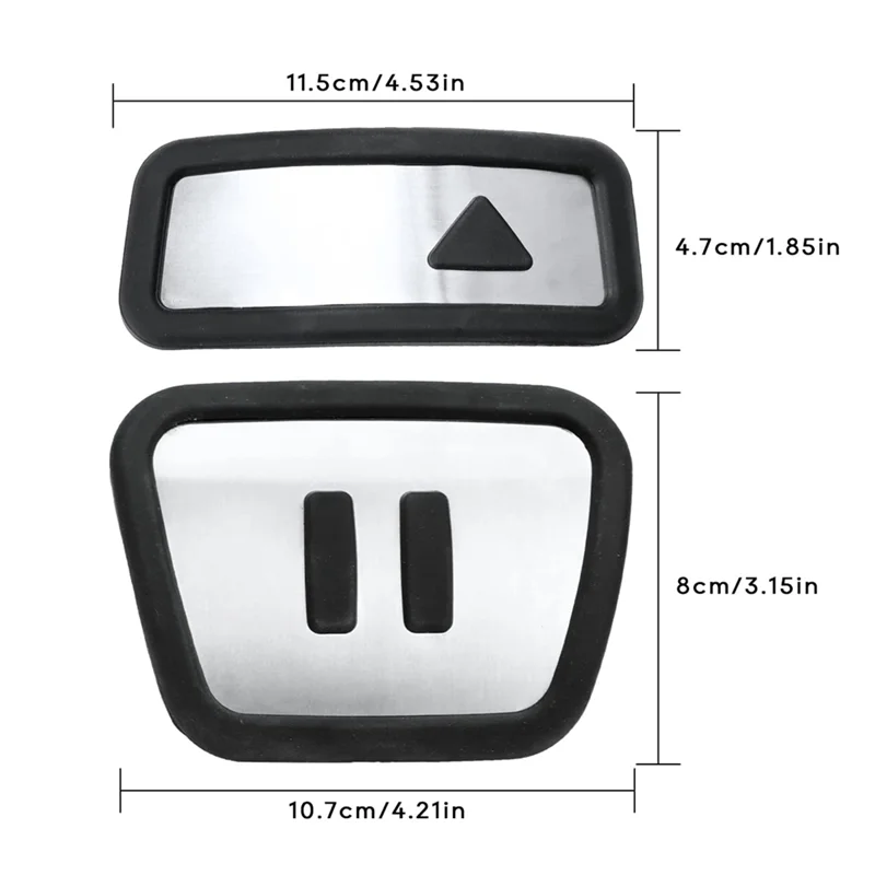 سيارة الفرامل دواسة الوقود غطاء لشركة فولكس فاجن ID.4 ID4 2021 2022 2023 أجزاء اكسسوارات مكافحة زلة غطاء دواسة القدم #5