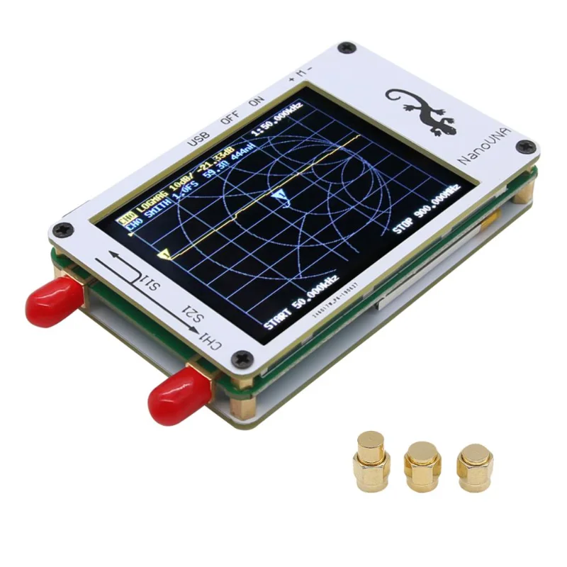 

NanoVNA Vector Network Analyzer 50KHz-900MHz HF VHF UHF Antenna Analyzer with 2.8" LCD Display