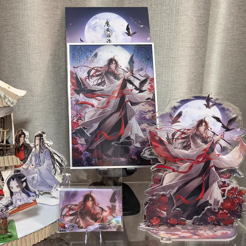 2024 Grandmaster Of Demonic Cultivation Mdzs Wei Wuxian Wangji Birthday Scene Anime Acrylic Stand Model Badge Colored Paper