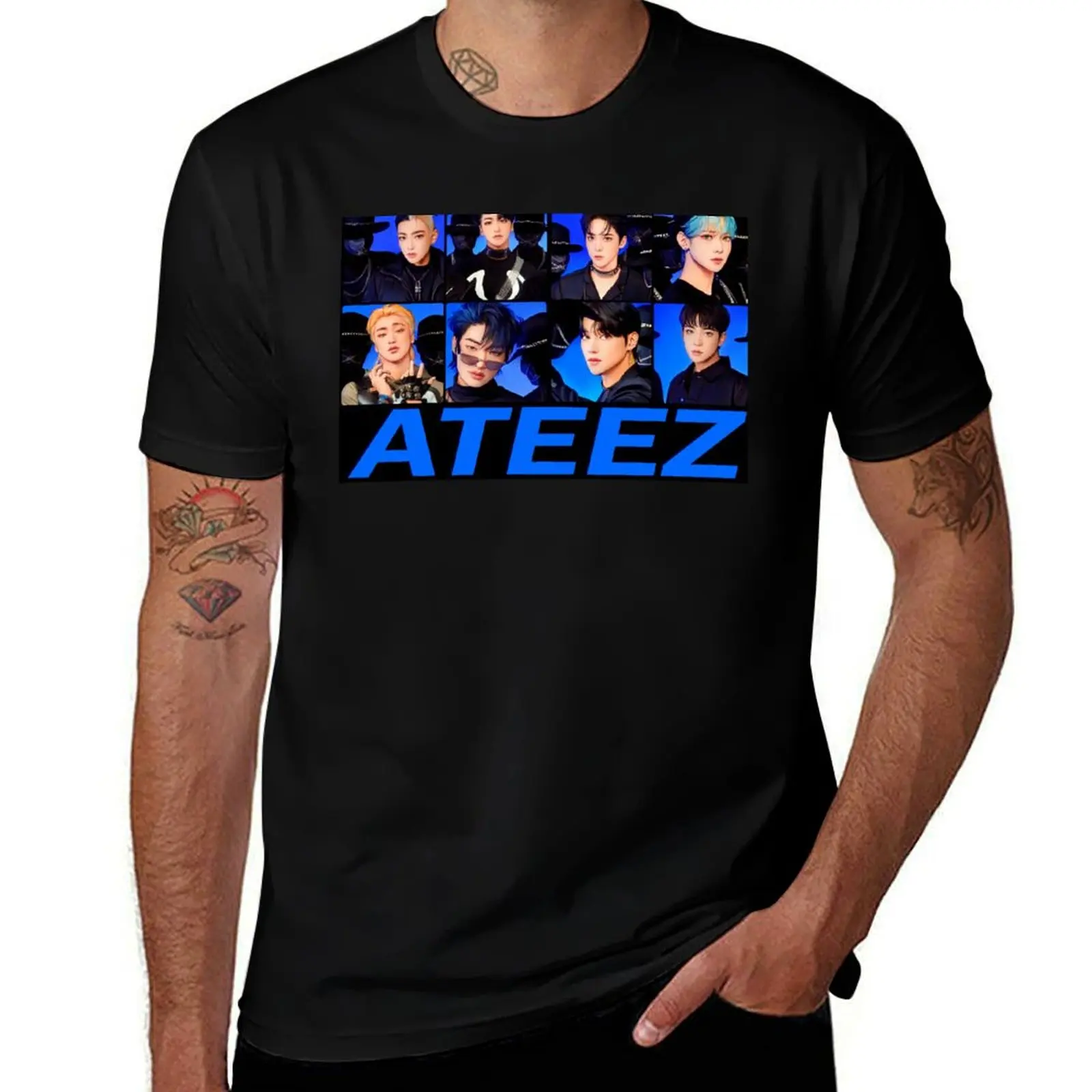 

Ateez the World Movement Group T-Shirt High Elasticity Sports T-Shirt