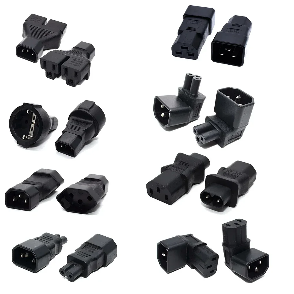 Universele IEC320 C13 C14 Om C5 C6 C7 C8 C19 C20 C21 Convert Connector Ups Pdu Man-vrouw Eu Us Power Plug Adapter Socket