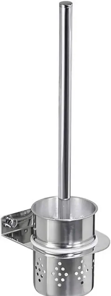 HBJWOV Stainless Steel Toilet Brush Holder, Toilet Brush with Extended Bristles for Deep Cleaning