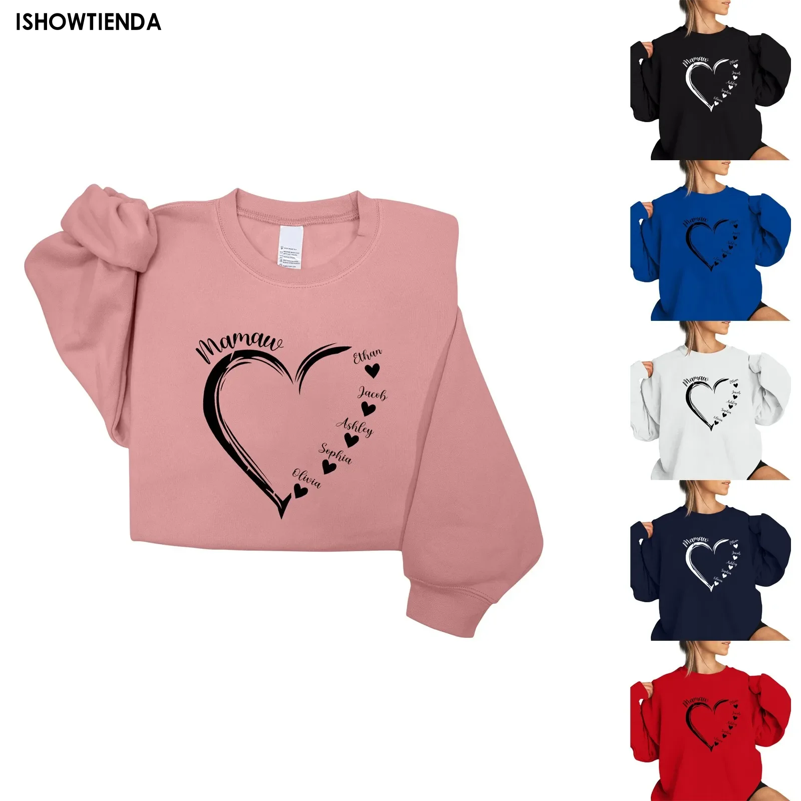 Women Oversized Hoodies Valentine’S Day Heart Print Long Sleeve Workout Sweatshirts Female Workout Pullovers Y2k Athletic Tee