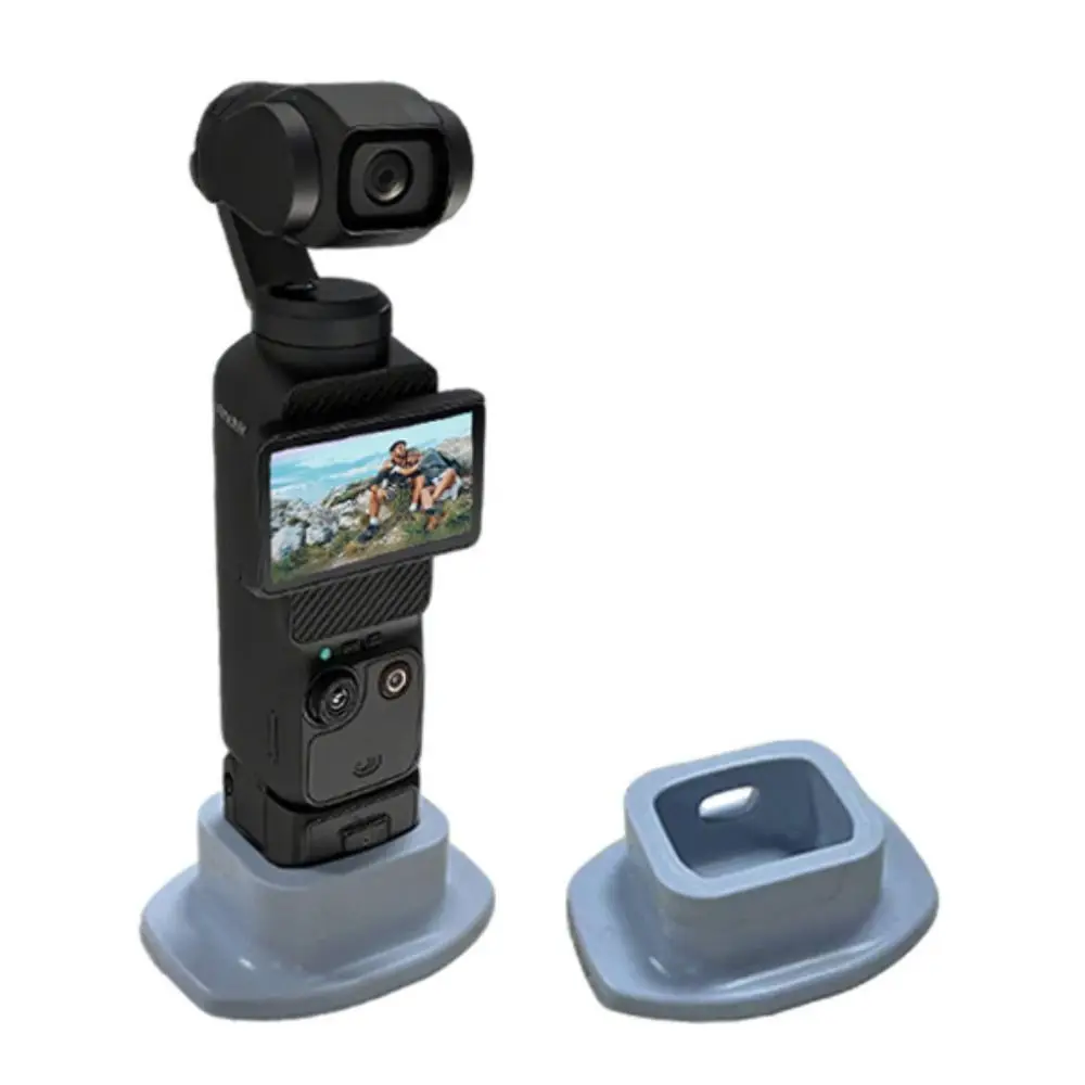 Portable Silicone Adhesive Base Holder Quick Release Compact Fixed Extension Base Stable Non-slip for DJI Pocket 3