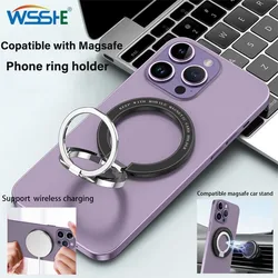 Magnetic Stand Mini Foldable Desktop Holder Magnet Finger Ring Bracket For iPhone 12 13 14 Series Magsafe Case/Smartphones/Car