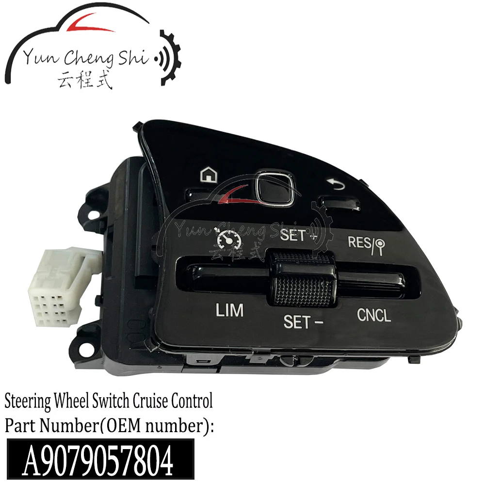 

A9079057804 Right Peptide Automotive Black High Configuration Multifunctional Steering Wheel Button For Mercedes Sprinter W907