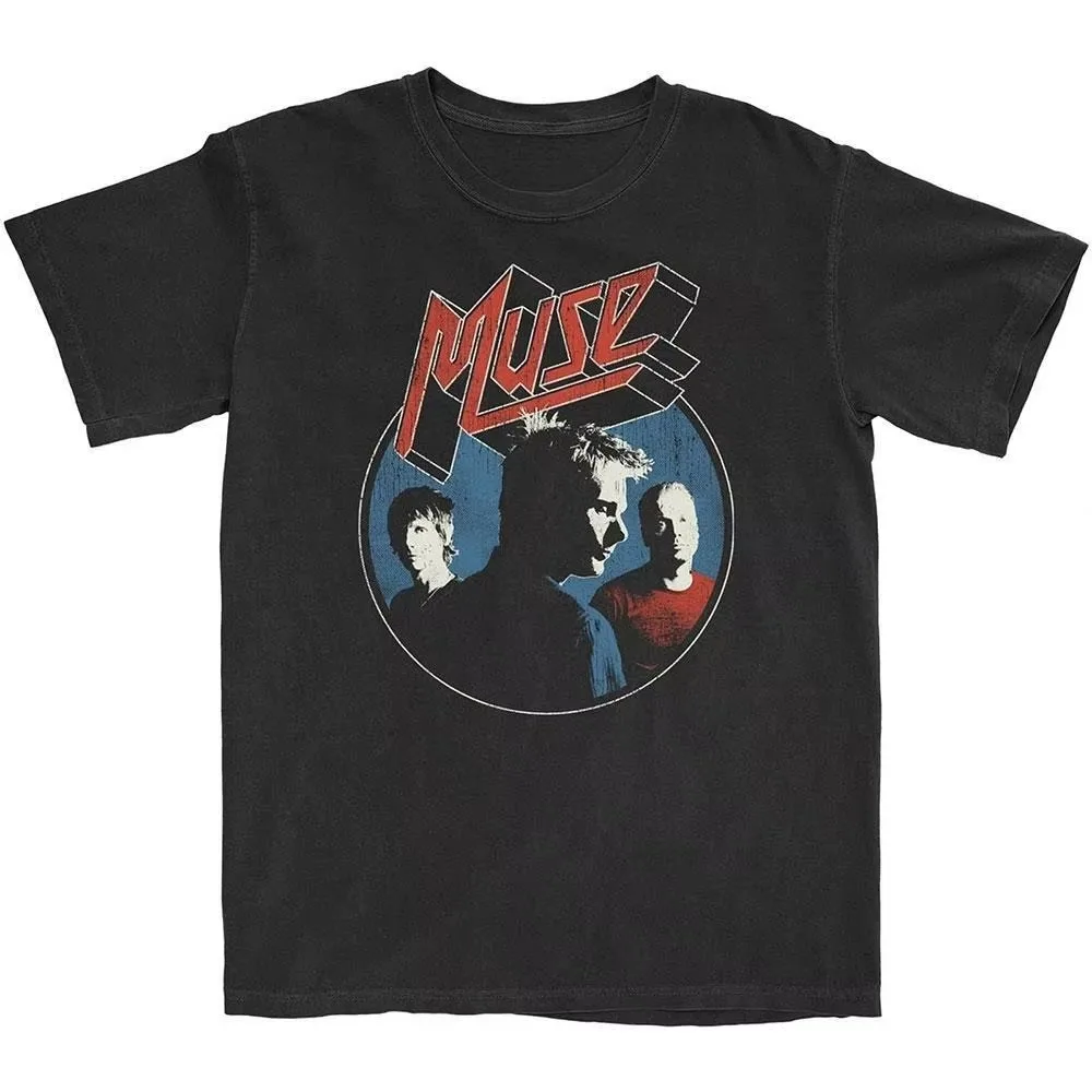Classic Bar Logo Muse Band Graphic T-Shirt Cotton Men Women Streetwear Tee