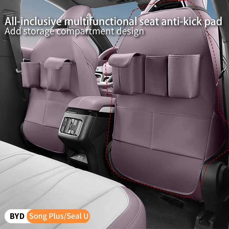 

Для Byd Song Plus Seal u Dmi 2020-2025 автомобильный противоударный чехол на весь сиденье, многофункциональный защитный чехол для хранения, износостойкий чехол от царапин