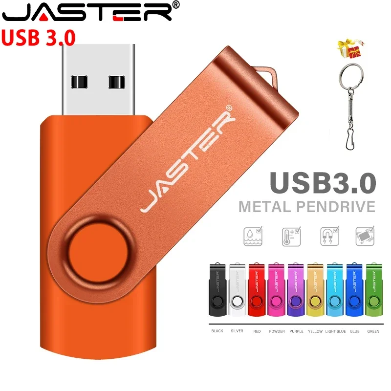 

JASTER Commercial Affairs Rotation High Speed USB 3.0 Stick Pen Drive 4GB 16GB 32G High-capacity Usb Stick 128GB Memoria Stick