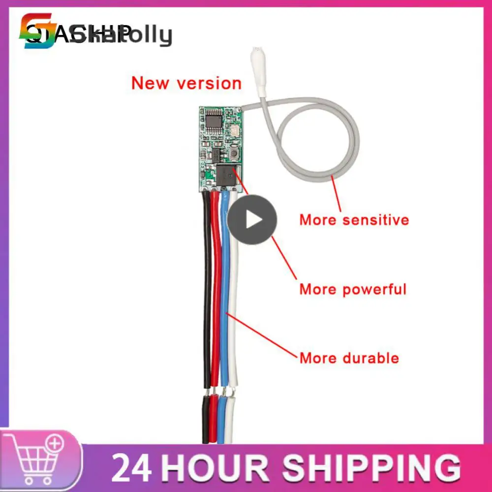 Universal Remote Control Switch 433mhz RF Relay Receiver DC 3.6V 6V 12V 24V 1CH Radio Module and Transmitter for LED Lamp DIY