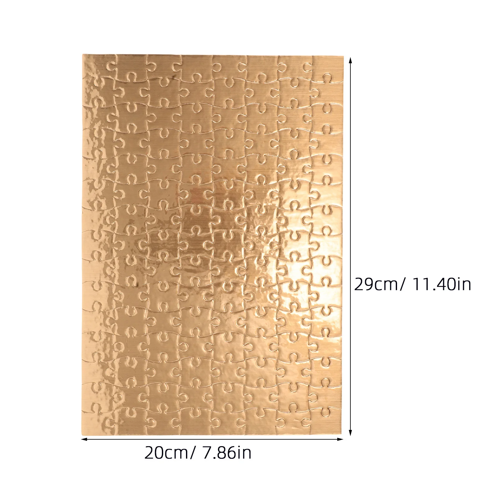 4 Sets Children's Blank Puzzles Gold Border Design for DIY Drawing Coloring Creative Jigsaw Sublimation Craft Projects