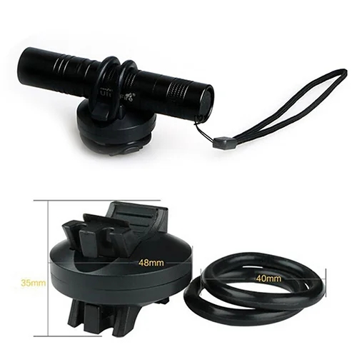 360 Swivel Bicycle Cycle Bike Front Torch Mount LED Head Light Flashlight Holder