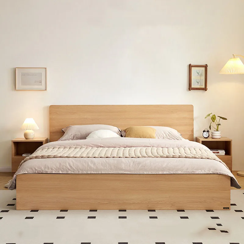 Sleeping Design Bed Bedroom Children Luxury Modern Baby Double Floor Wooden Bed Girls Letto Matrimoniale Lounge Suite Furniture