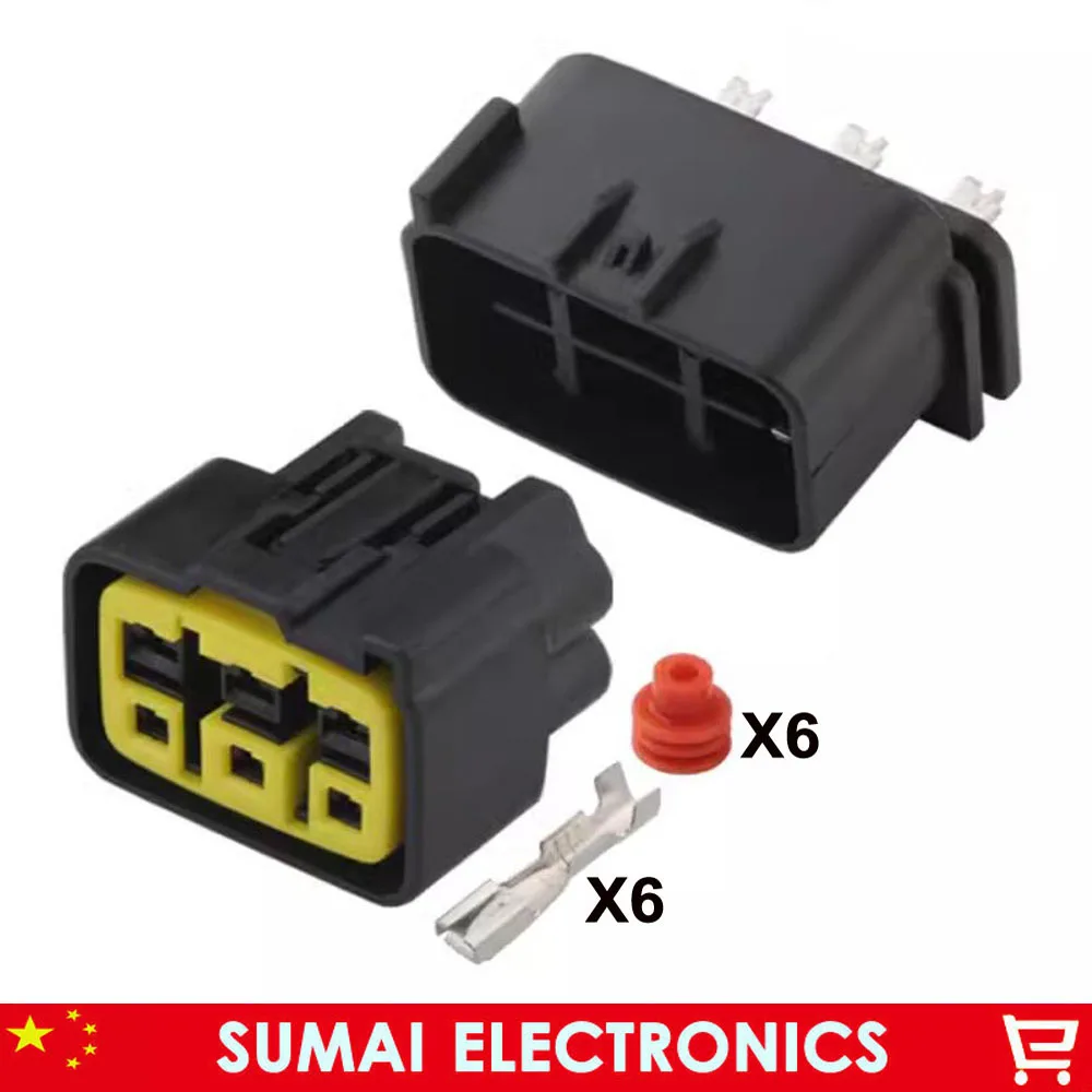 6 Pin 3mm FSW-C-6F-B,Motorcycle Rectifier Charger Plug Connector For Yamaha Kawasaki etc.