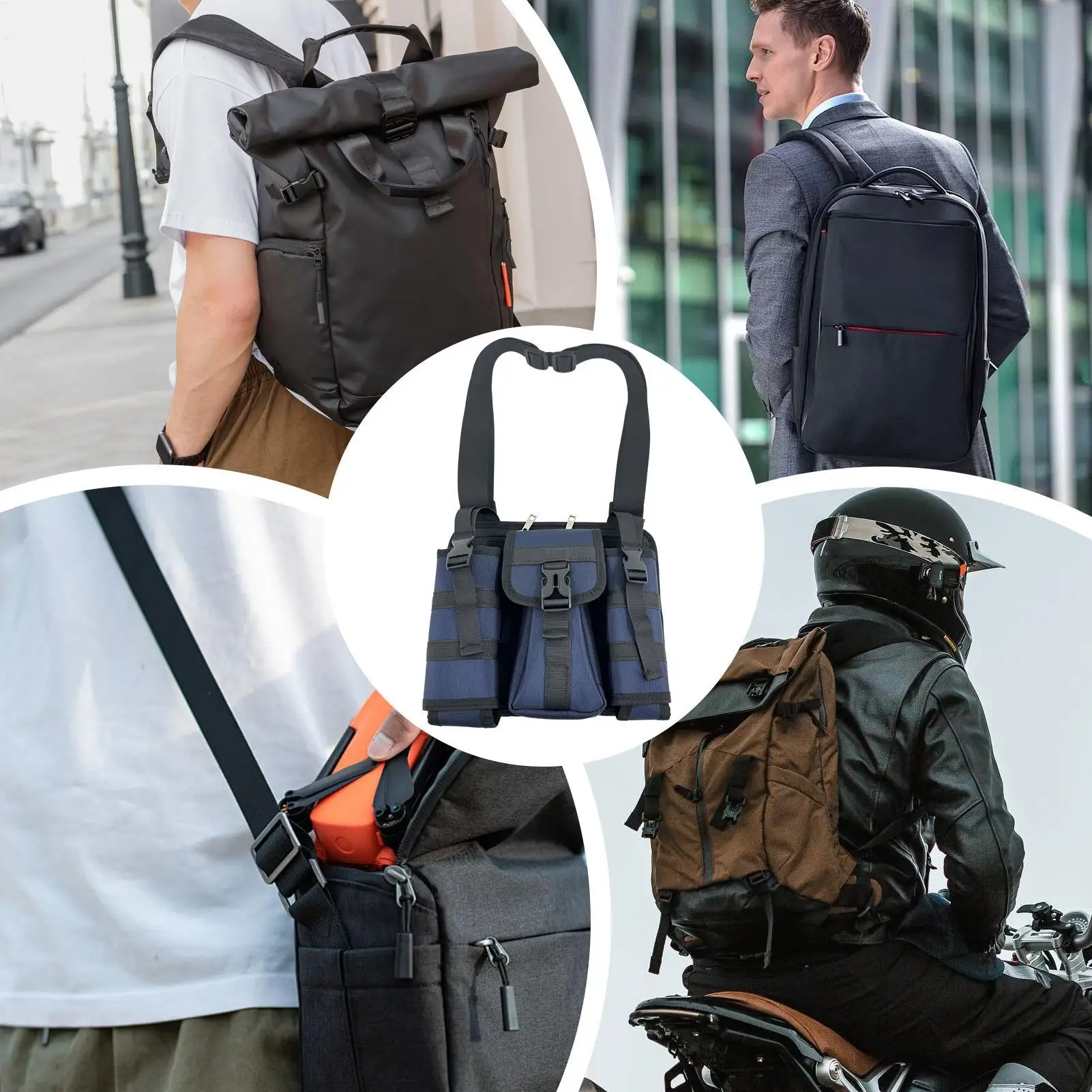 Chest Bag For Men Waterproof Phone Wallet Organizer Electrical Work Tool Carrier For Travel Hiking Sports Work School Business