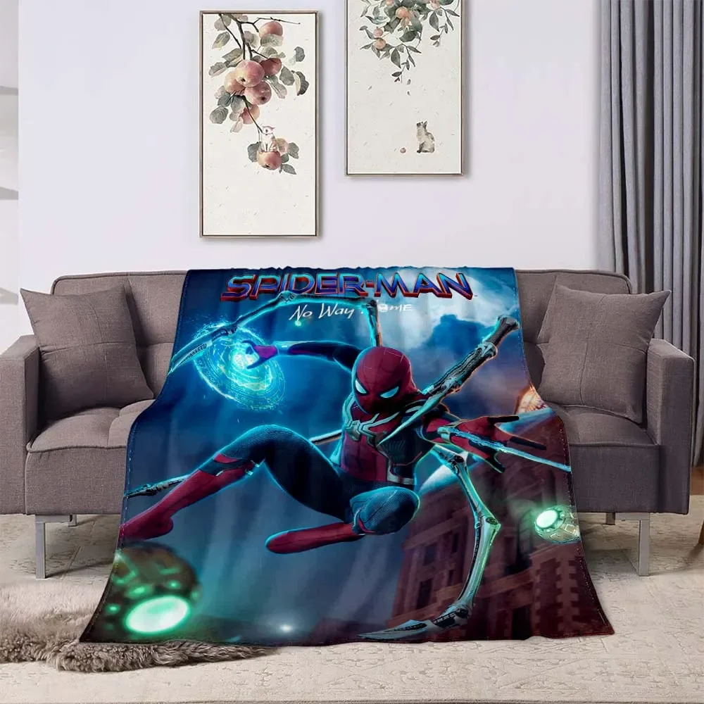 6 Size Spider-Man Blankets Super Hero 3D Printing Bedroom Living Room Comfortable and Soft Picnic Blanket Gift To Marvel Fans