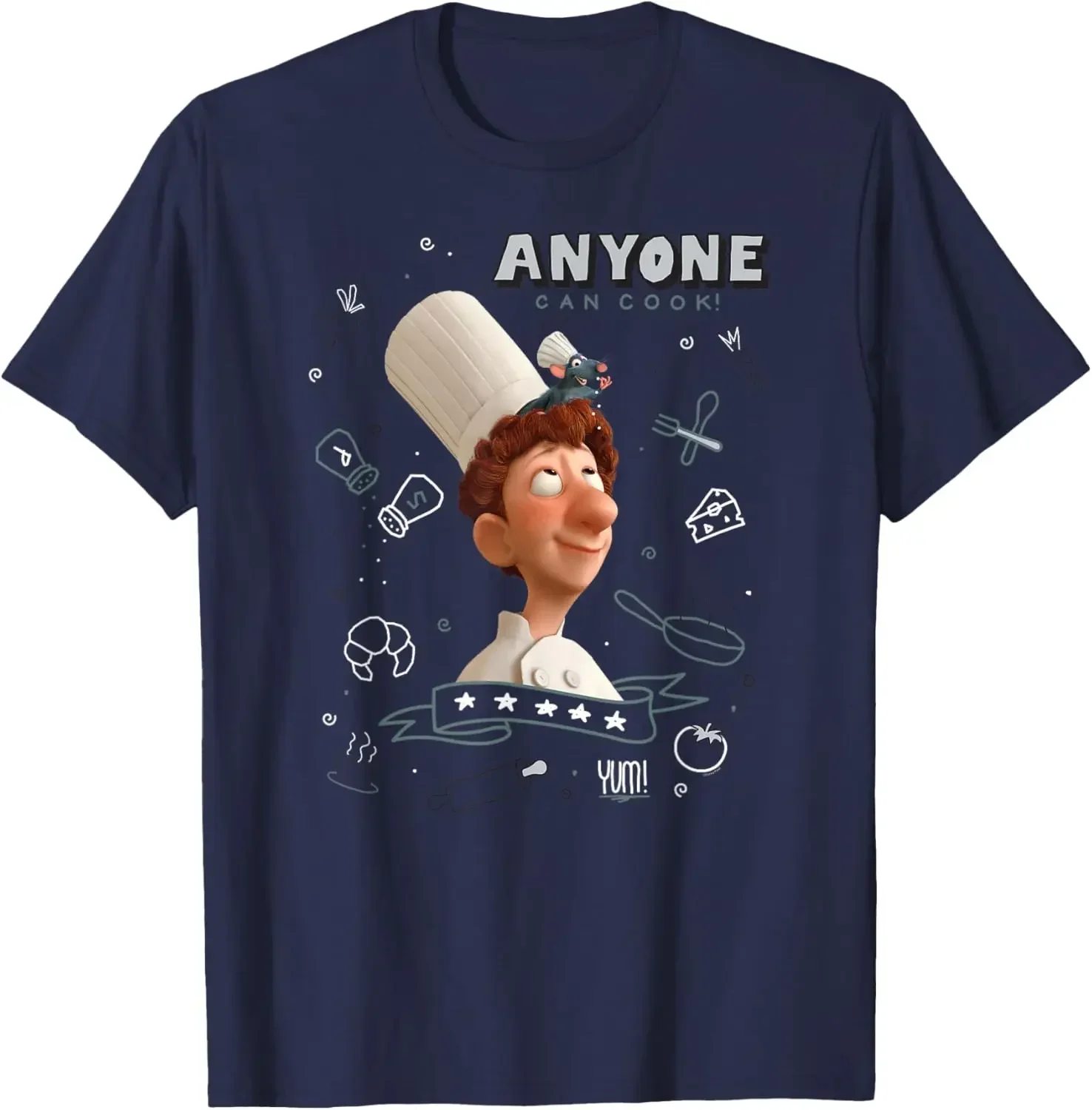 

MINISO X Disney PIXAR Ratatouille Remy & Linguini Anyone Can Cook T-Shirt