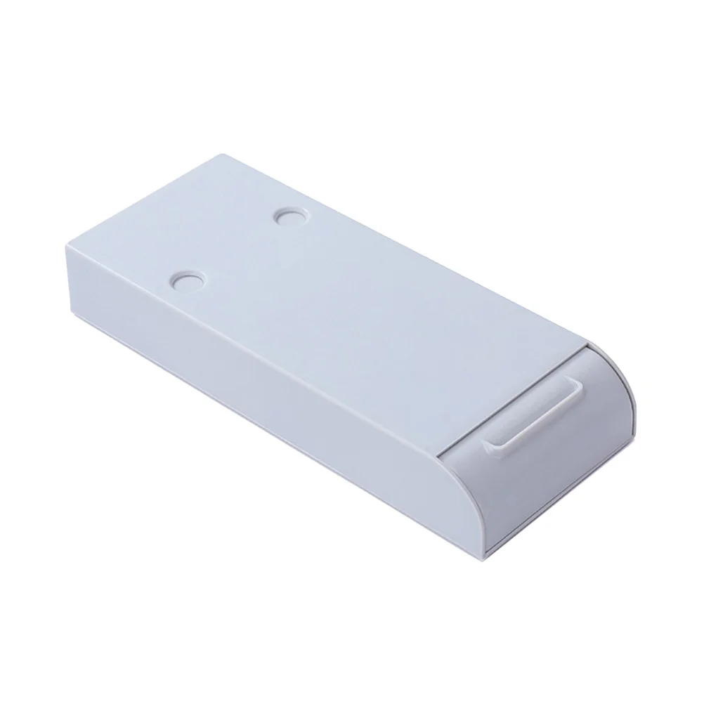 1Pcs Under Desk Adhesive Pen Container Drawer Type Invisible Organizer for Stationery Electronics Cosmetics Grey