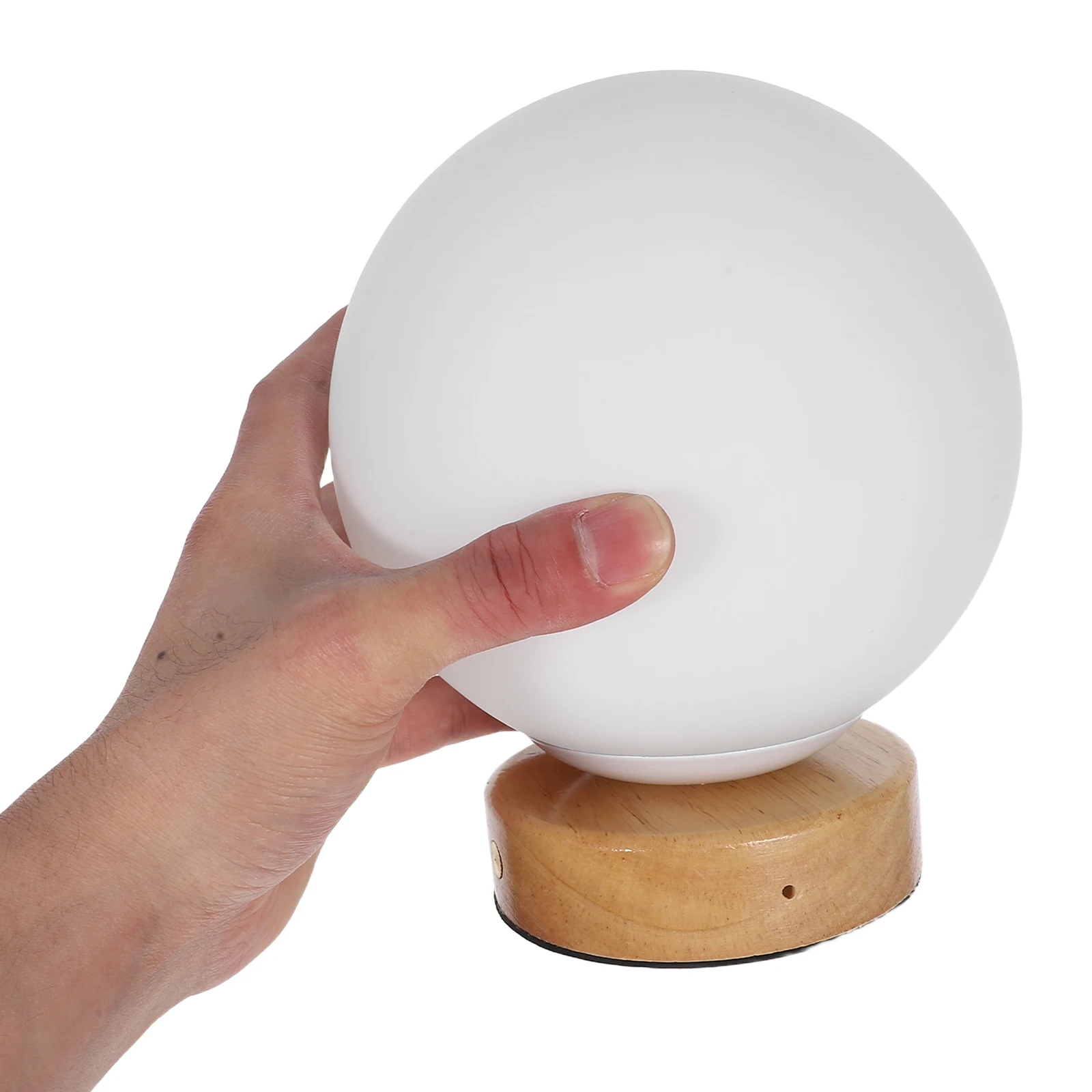 LED اللمس ليلة ضوء الكرة شكل دافئ اللون أباجورة ديكور الغرفة الحديثة USB شحن الزجاج غرفة نوم مقهى الجدول مصباح
