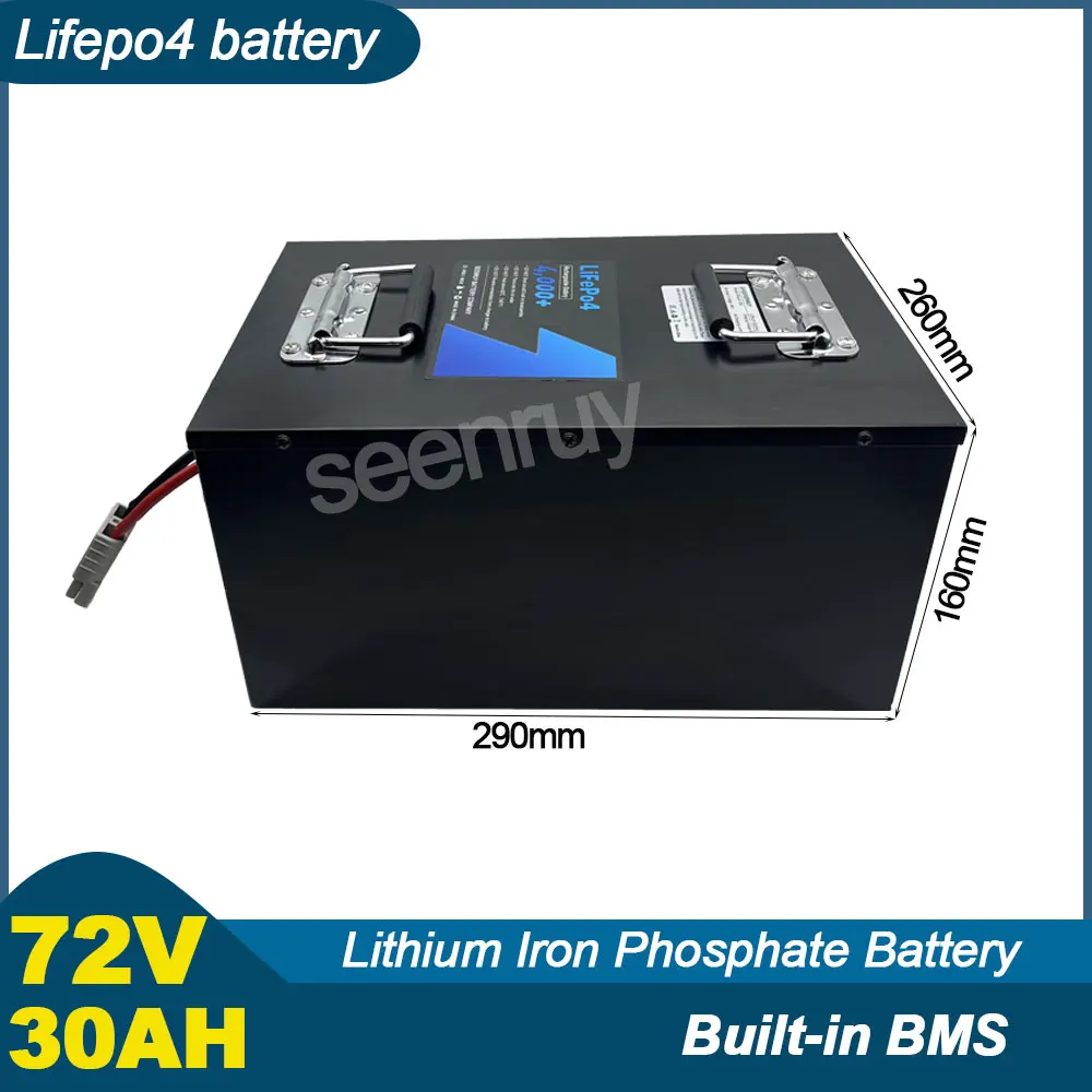 24S 72V 30Ah lifepo4 With 87.6V Charger 30A 50A Lithium Iron Phosphate Battery Perfect For Ebike Bicycle Motorcycle  Scooter