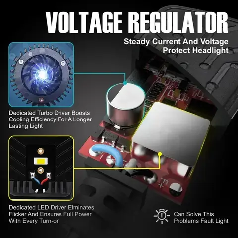 Y6 Turbo Fan H4 LED Headlights Car H4 Mini Projector Lens 6000K Super Bright Auto Hi Lo Beam Bulb Car Bi LED Lens Projector 8 best sales y6 led h4 - №8