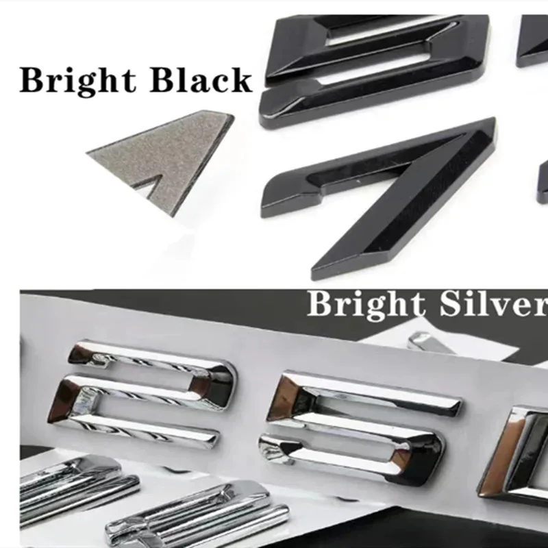 325i 330i 335i 316i 318i 320i الجذع التمهيد شعار رسالة شارات شعار سيارة لسيارات BMW 3-series F30 F31 F34 E90 E46 كروم فضي أسود #3