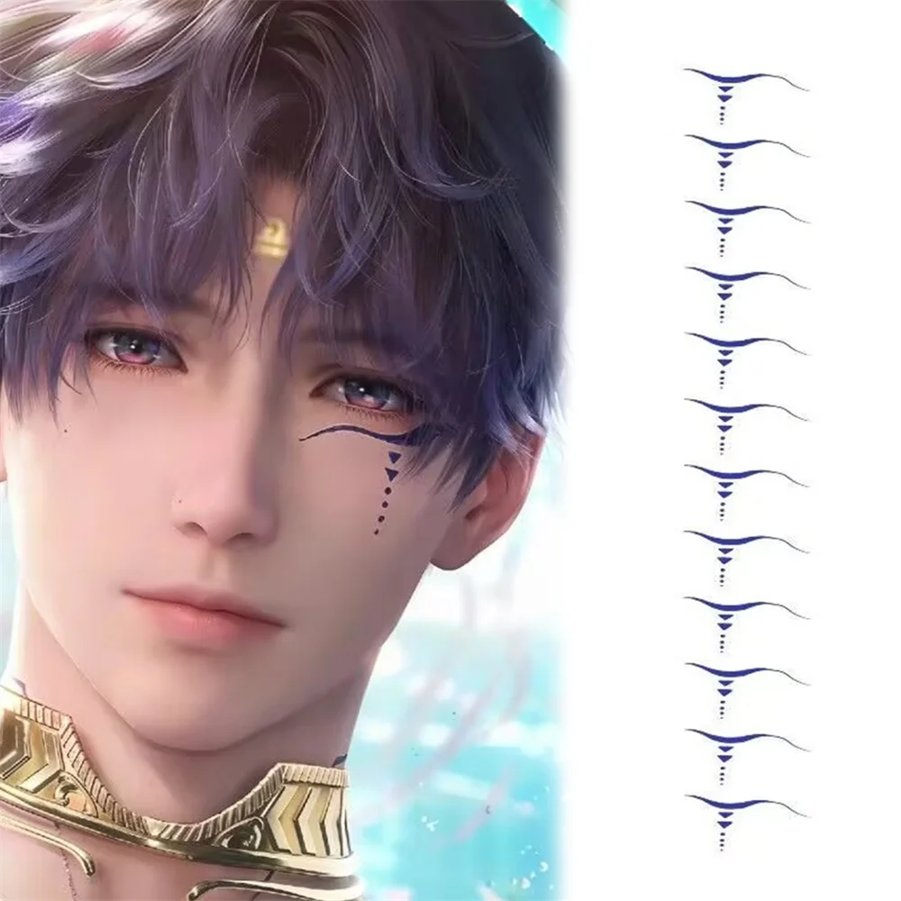 Game Love And Deepspace Rafayel Cosplay Fake Tattoo Waterproof Temporary Sticker Character Party Accessories Unisex Body Art