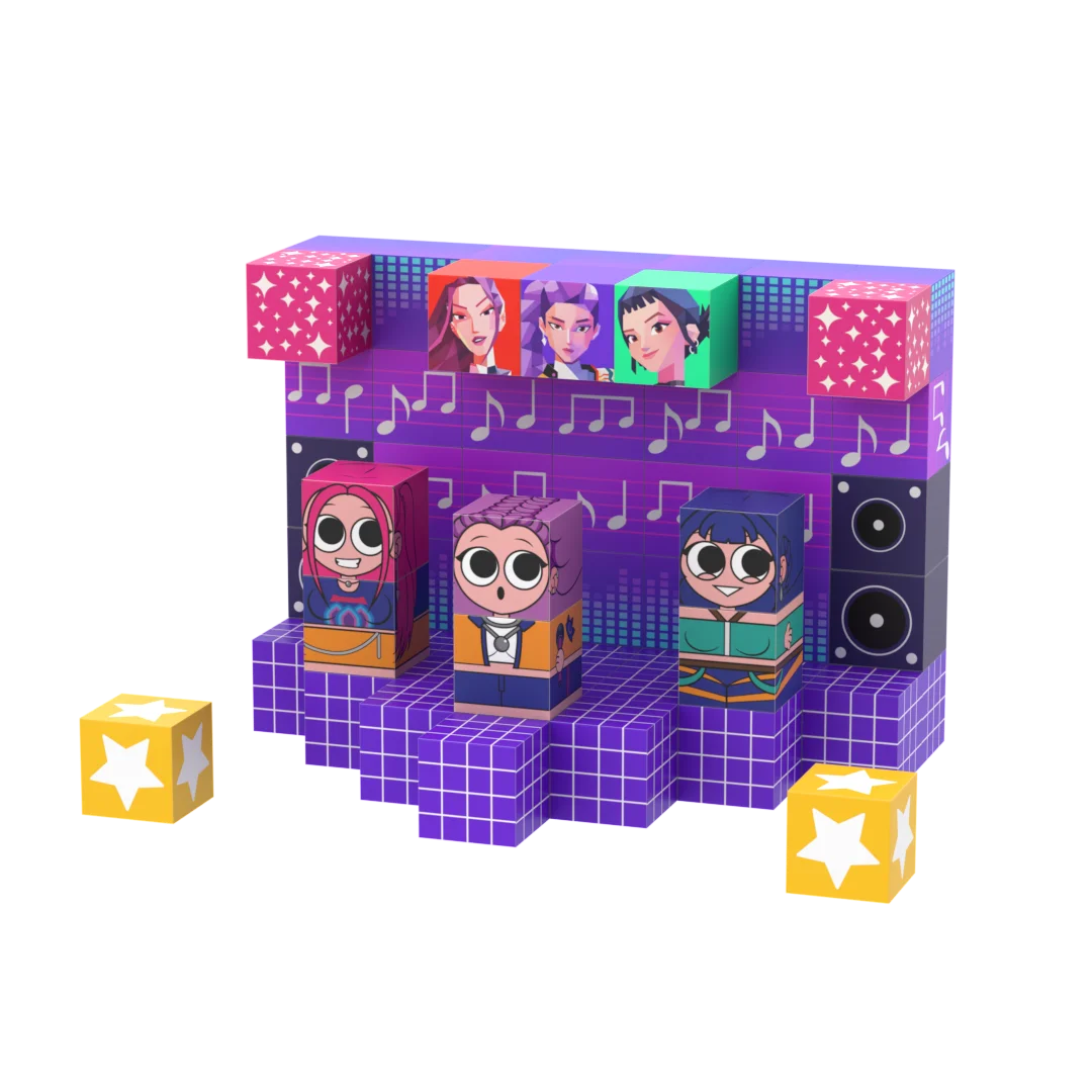 كتل مغناطيسية - مجموعة عالم مغناطيسية مكونة من 64 قطعة من ألعاب مكعبات البناء للبلاط المغناطيسي الإبداعي، لعبة حسية