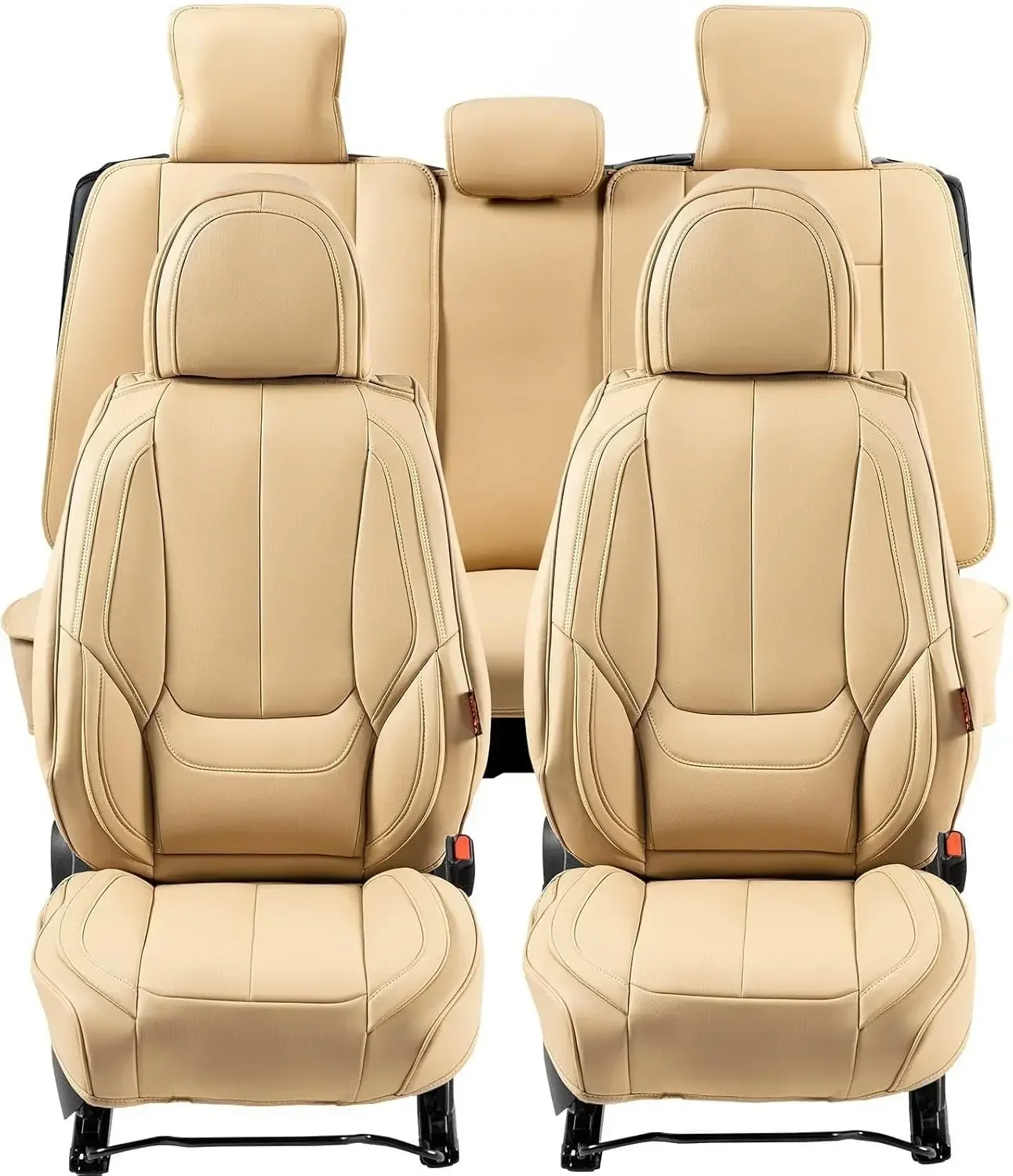 

Чехлы на сиденья, универсальные чехлы на автомобильные сиденья, полный комплект сидений, передние и задние сиденья, 13 чехлов на сиденья из искусственной кожи, полный закрытый дизайн