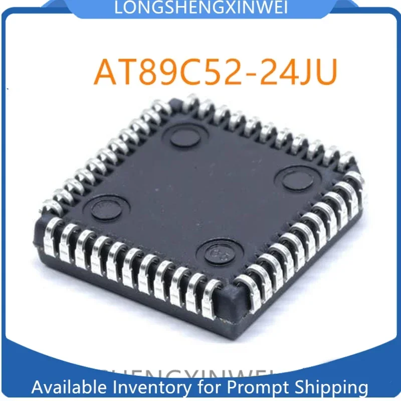 1PCS New AT89C52-24JU 89C52 Patch PLCC44 Microcontroller Original