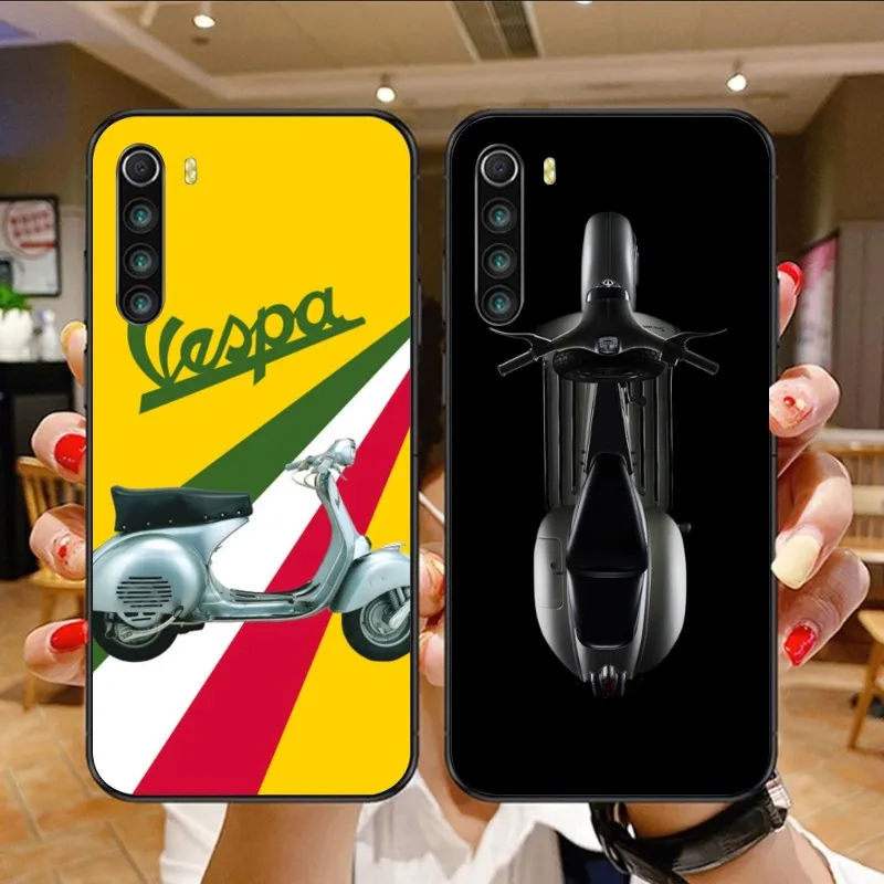 V-Vespa Motorcycle Phone Case for Xiaomi Mi 13 12 12S 12T 11T 10T 9T Lite Pro Ultra Poco F3 F4 X4 GT Black Cover Funda Shell