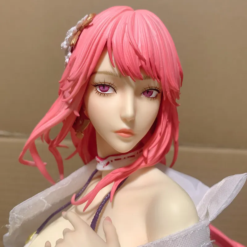 

Genshin Impact Yae Miko Cloth Version Figure Pink Hair Fox Shrine Maiden PVC Collectible Statue Desktop Decor