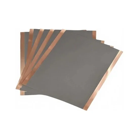 Si/C مطلي برقائق النحاس كورقة القطب الكهربائي الأنود |   طلاء فردي/مزدوج الجوانب |   سي سي |   241x200 ملم